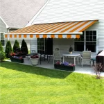 orange white in outdoor awning