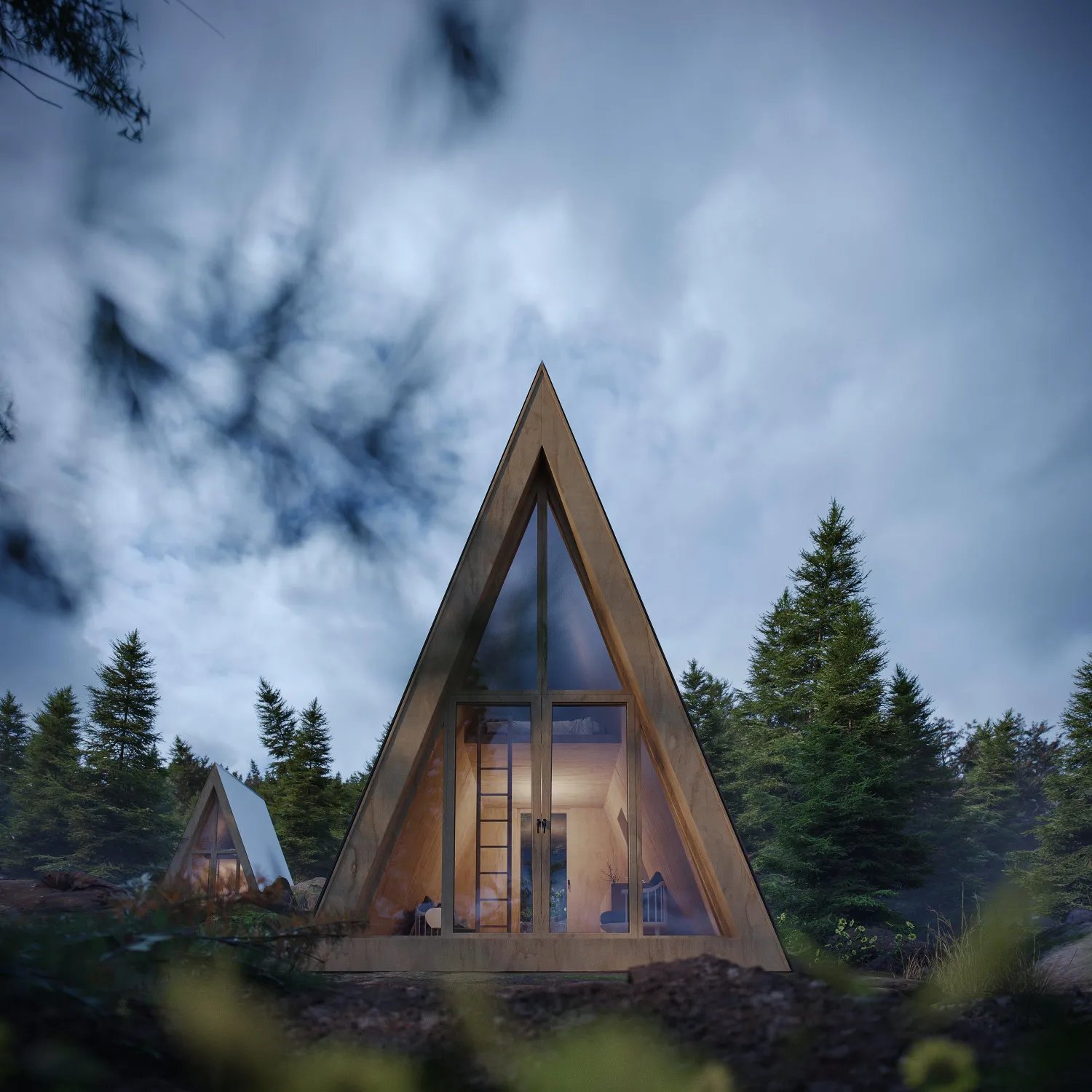 A Frame Bunk Cabin