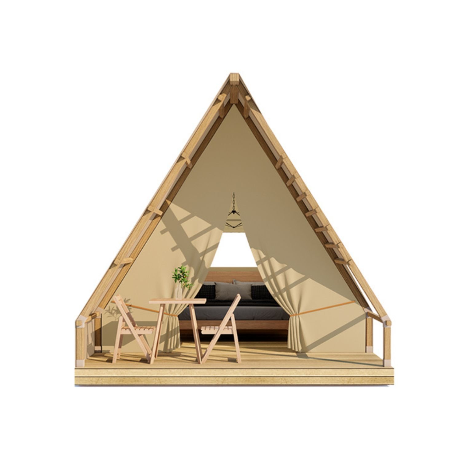 A-Frame Safari Tent With Small Veranda