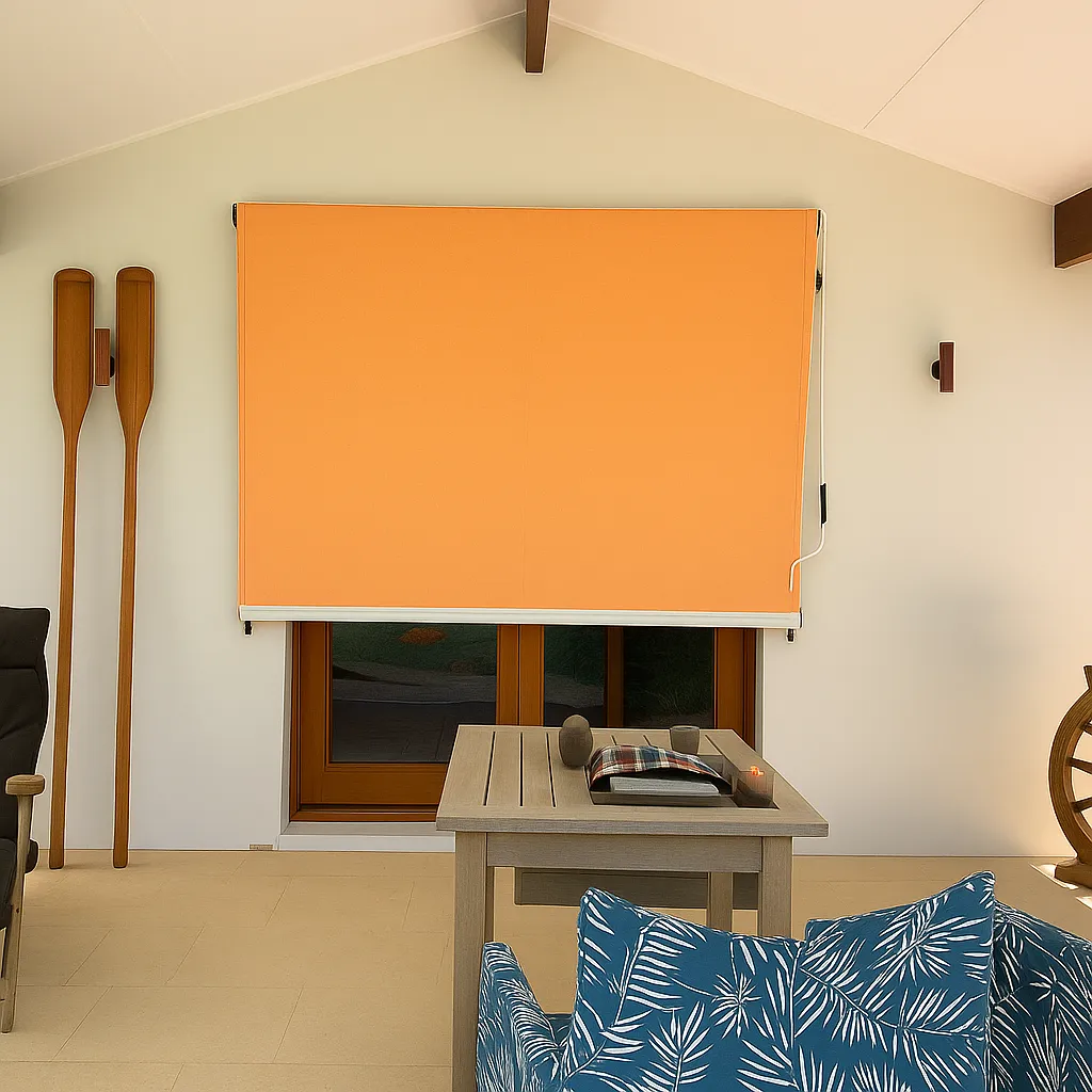 New Drop Awning for Window/Balcony (Light Orange)