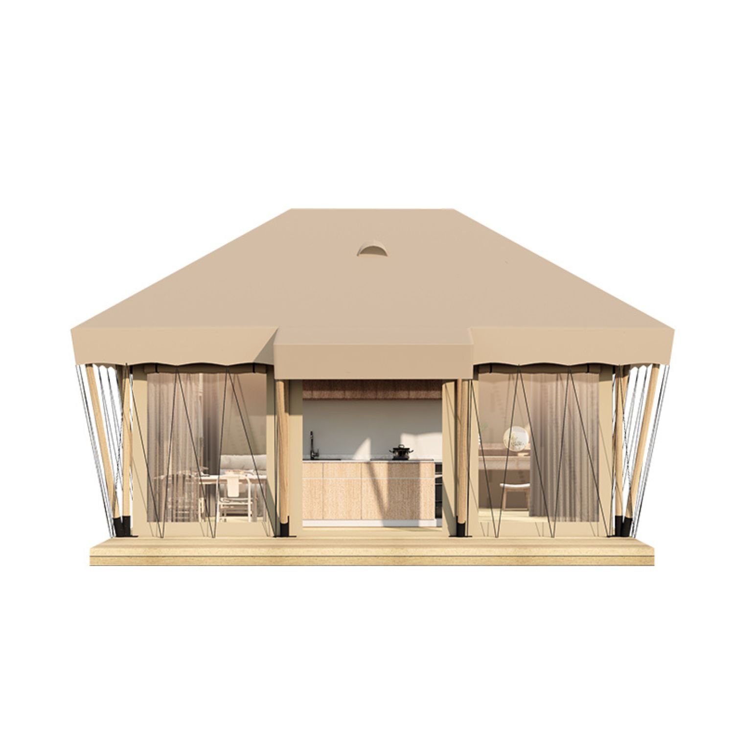 Exquisite Luxury Glamping Safari Tent