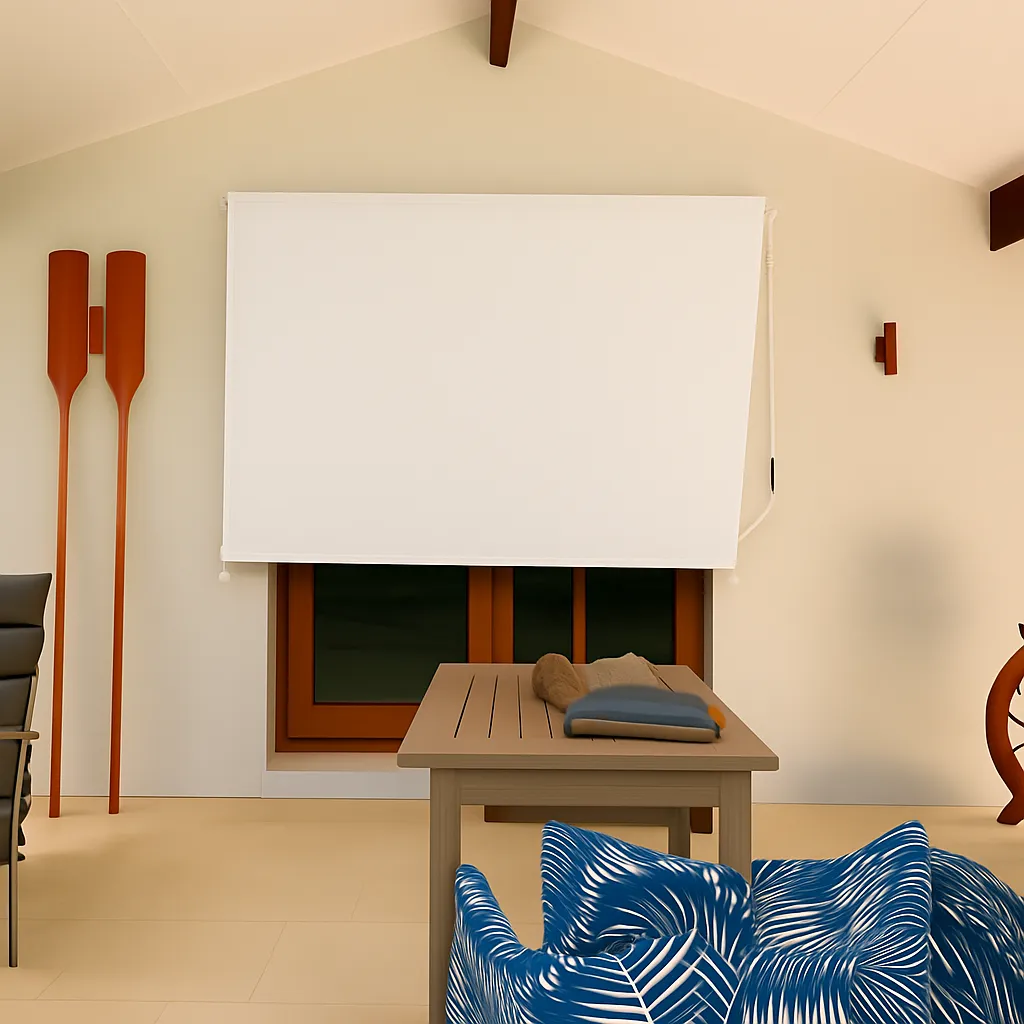 New Drop Awning for Window/Balcony (White)