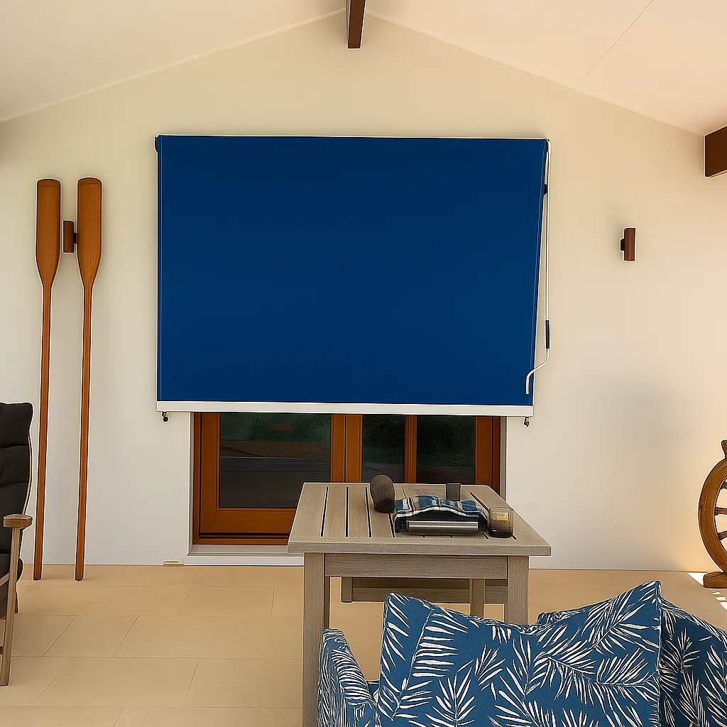 New Drop Awning for Window/Balcony (Blue)