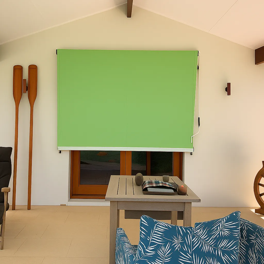 New Drop Awning for Window/Balcony (Light Green)