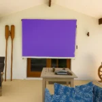 drop awning purple